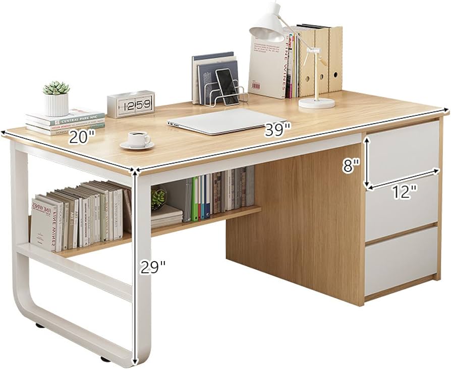 木製シンプルデスク 引き出し3つ付き 木製シンプルデスク 引き出し3つ付き 木製シンプルデスク 引き出し3つ